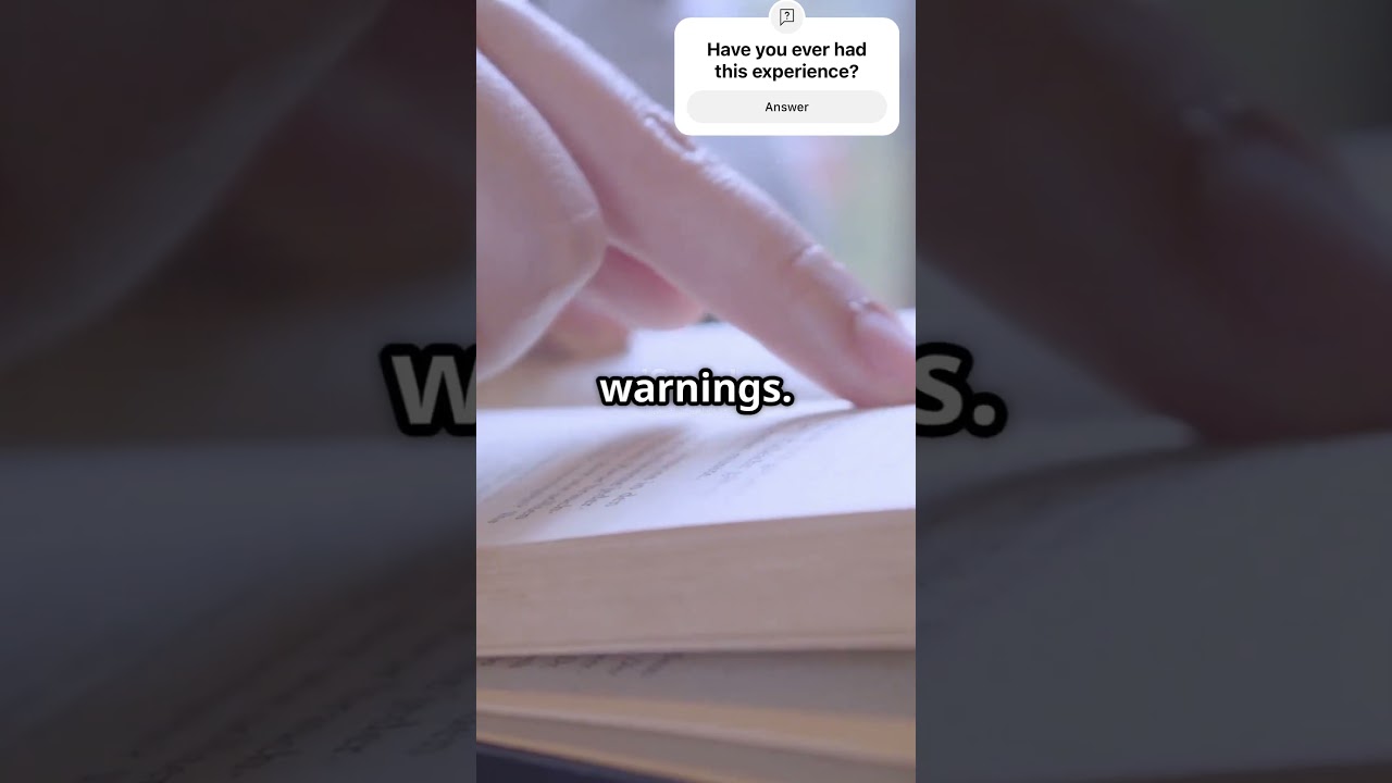 When the universe is trying to communicate. 