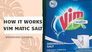VIM MATIC DISHWASHER SALT|how does vim dishwaher salt really works for hard water|vim review