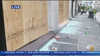 Cleanup Efforts Underway After Violent Protests And Looting