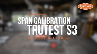Span Calibration - Tru-Test S3 Weigh Scale Indicator Tutorial - Ritchie Agricultural