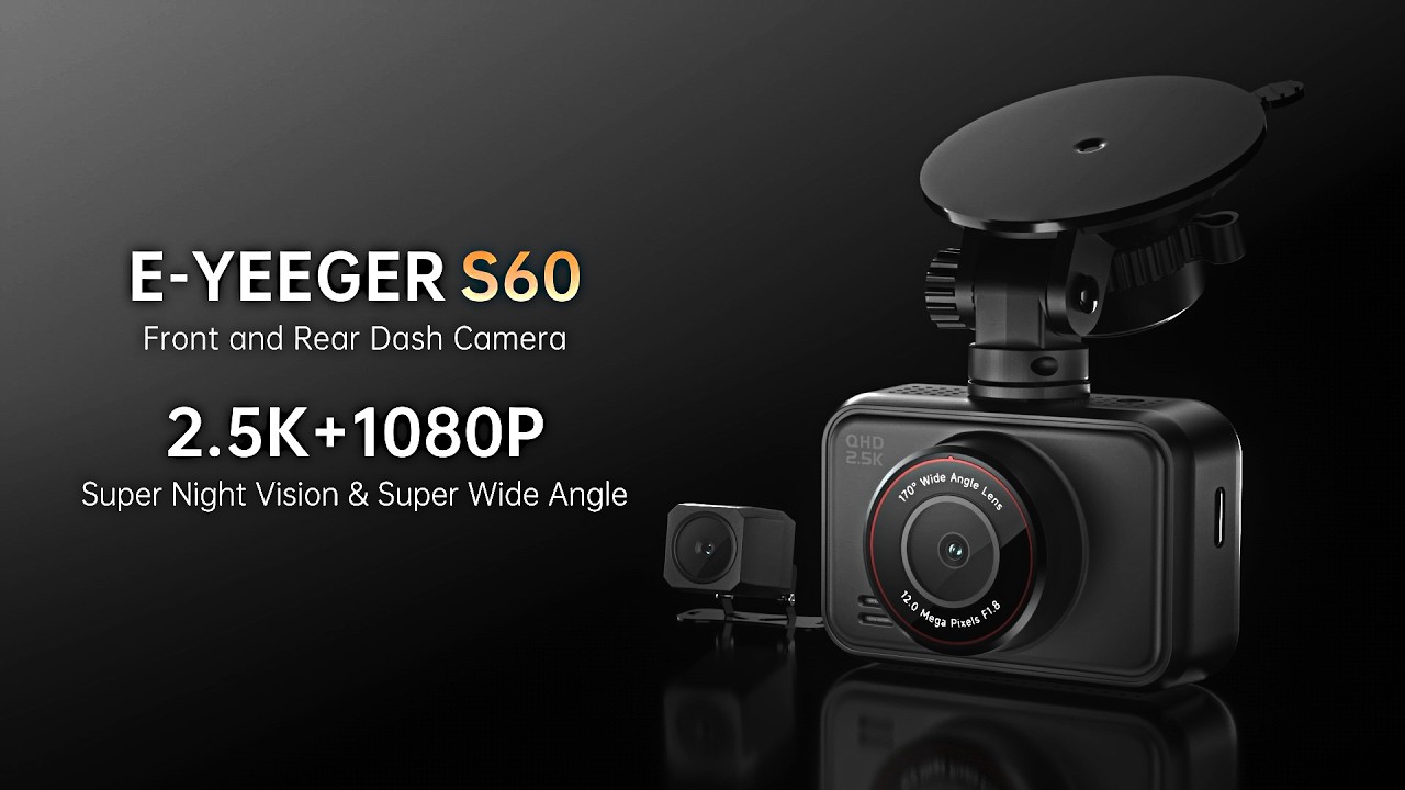 E-YEEGER GT830 4K+1080P Dual Dash Camera，32GB Card Included