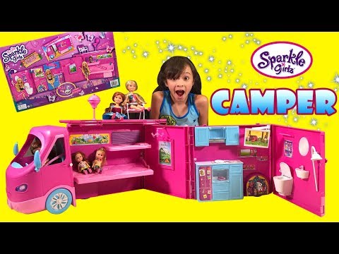 sparkle doll camper van