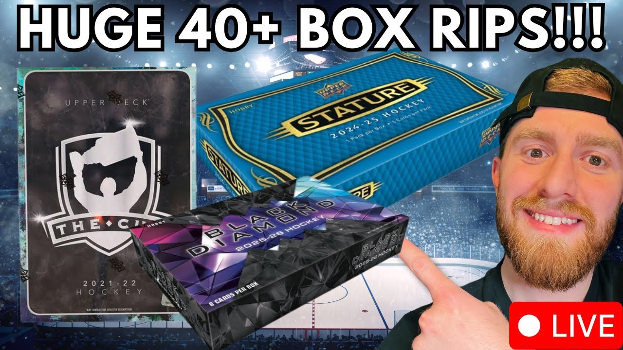 MASSIVE 40+ BOX NHL Hockey Card Opening!! The Cup, Black Diamond, and Stature!!