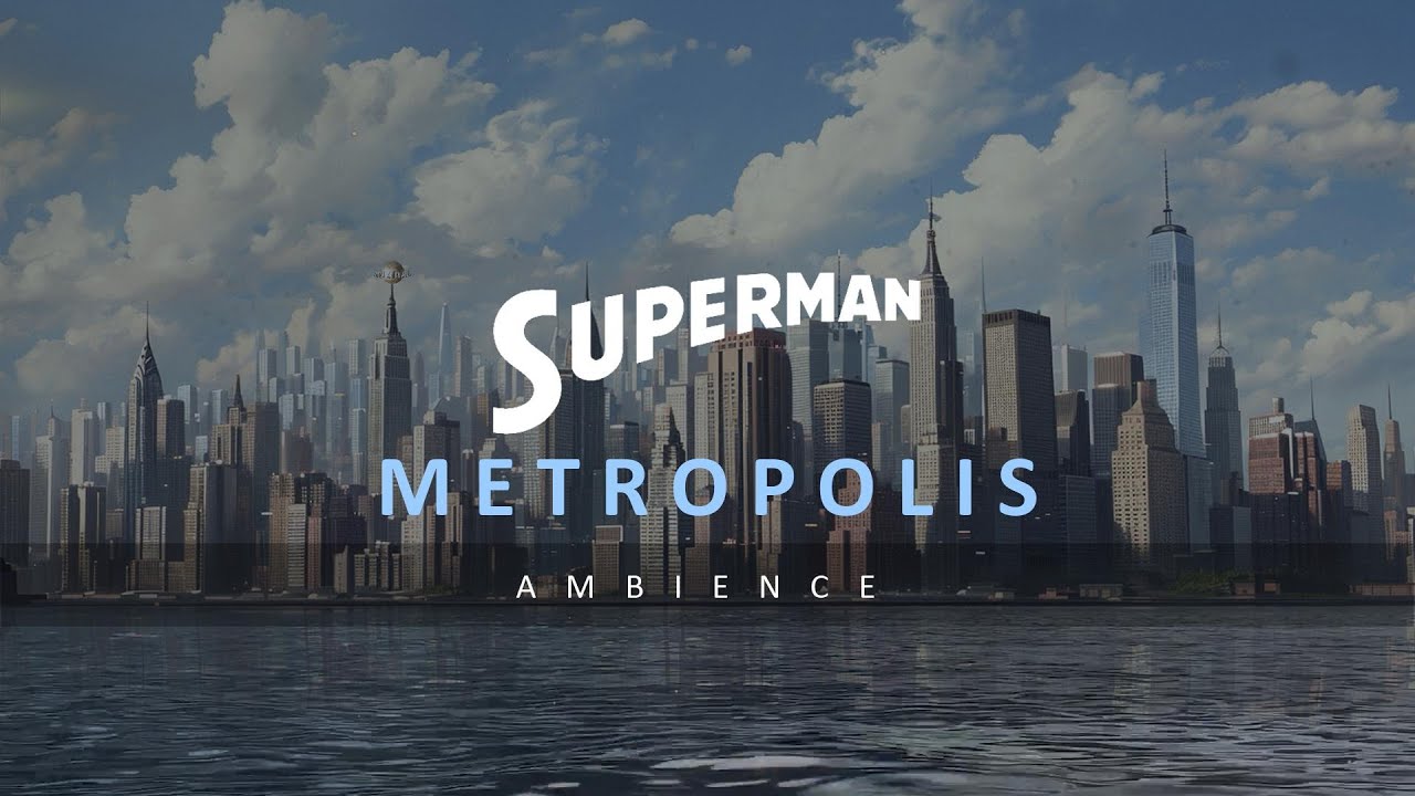 An eventful day in Metropolis | Superman Ambience for Studying, Sleeping, Relaxing