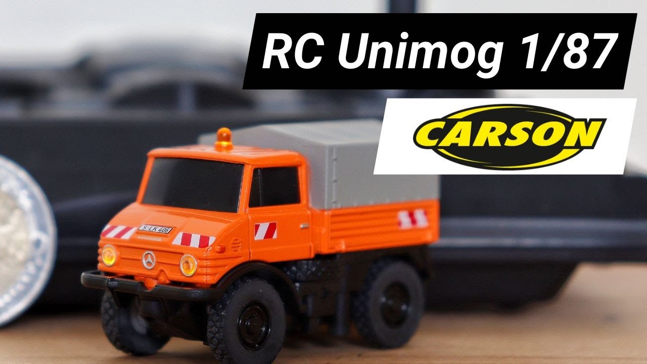 Carson 87 Carson 1:87 Unimog: Unboxing & Test - YouTube