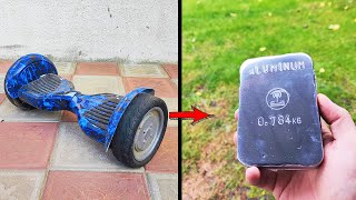 Melting Hoverboard - Asmr Video - Aluminium Casting