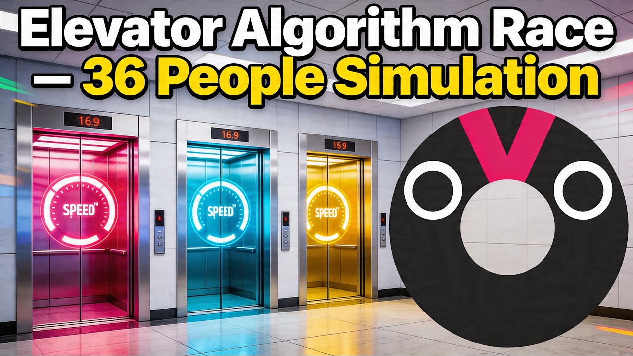 Elevator Algorithm Race — 36-Person Simulation - YouTube