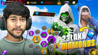 Spending my 23Lakh Diamonds💎 Buying Everything in Free Fire 😍🔥