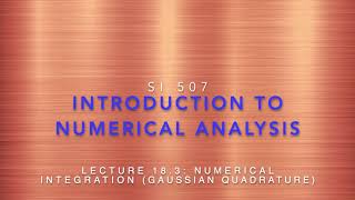 Lecture 18-3: Numerical Integration (Arithmetic Error)