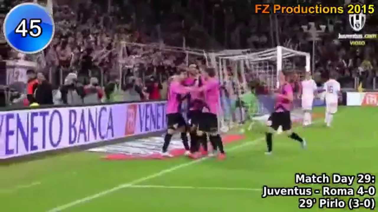 Andrea Pirlo - 58 goals in Serie A (part 4/4): 43-58 (Juventus 2011-2015)