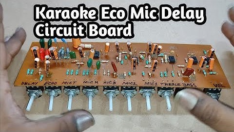 Karaoke Eco Mic Delay Circuit Board