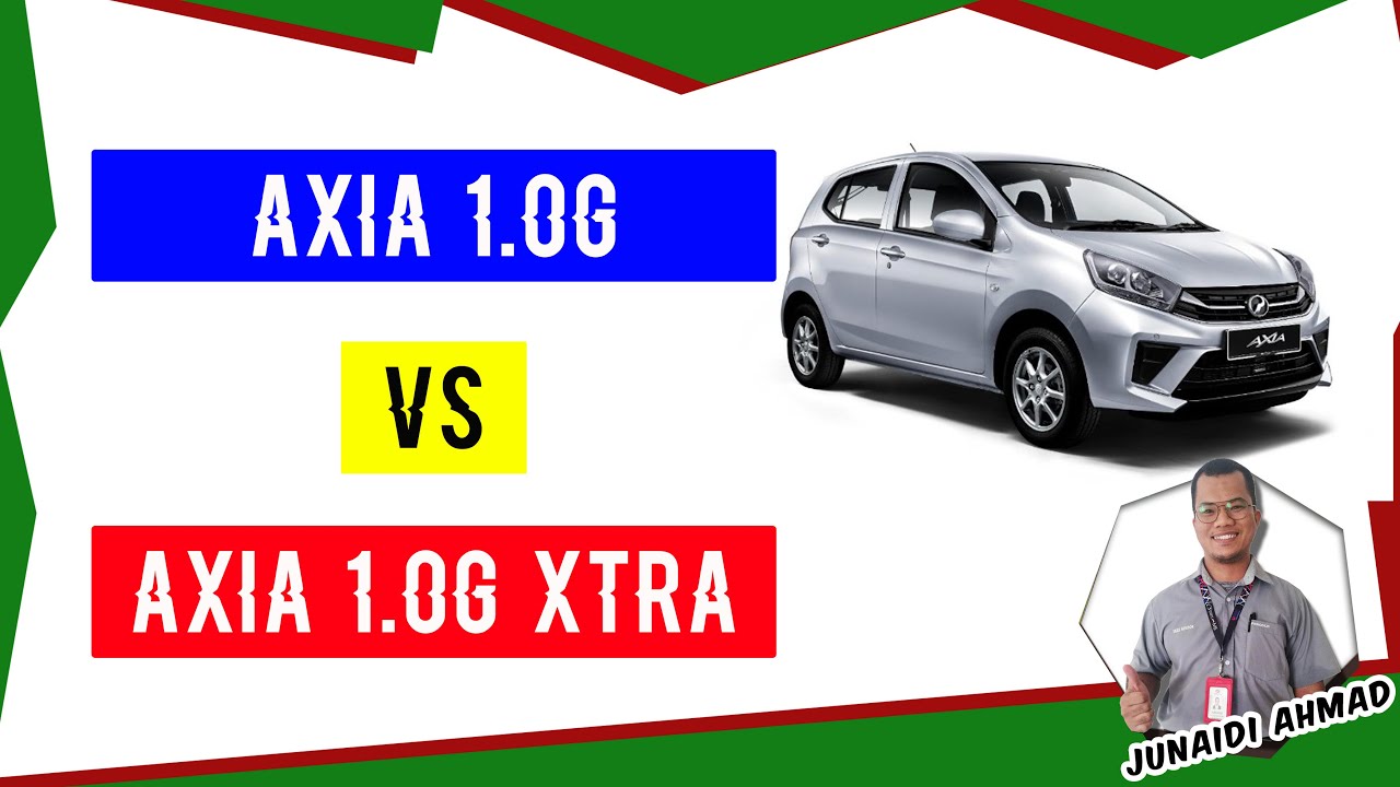 PERODUA INFO - PERBEZAAN AXIA G DAN AXIA GXTRA - YouTube