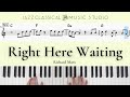 Right here waiting  richard marx  piano tutorial easy  with music sheet  jcms