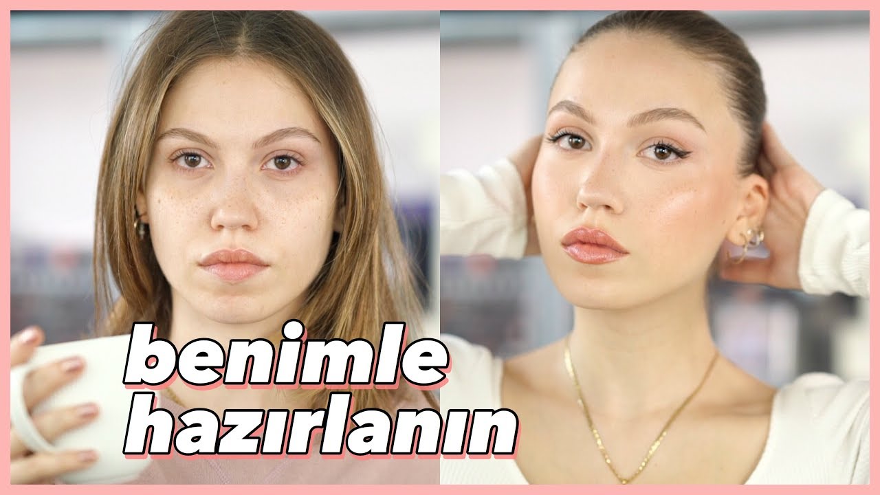 Benimle Hazırlanın | YAPIŞIK TOPUZUM & GÜNLÜK MAKYAJIM