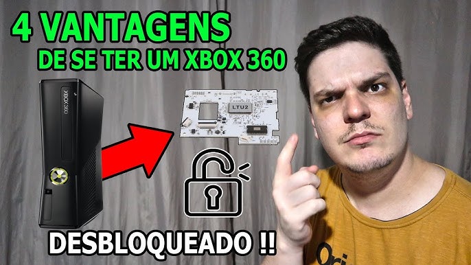 XBOX 360 TRAVADO PODE RODAR JOGOS DE XBOX 360 DESBLOQUEADO 🤫🤫🤫 