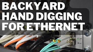 DIY Trenching Ethernet In My Backyard to Detached Garage Backyard Work Running Ethernet Underground To Backyard