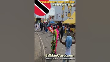 FLUORESCENT CHIEF DANCING in the Streets of Trinidad and Tobago JBManCave.com #Shorts