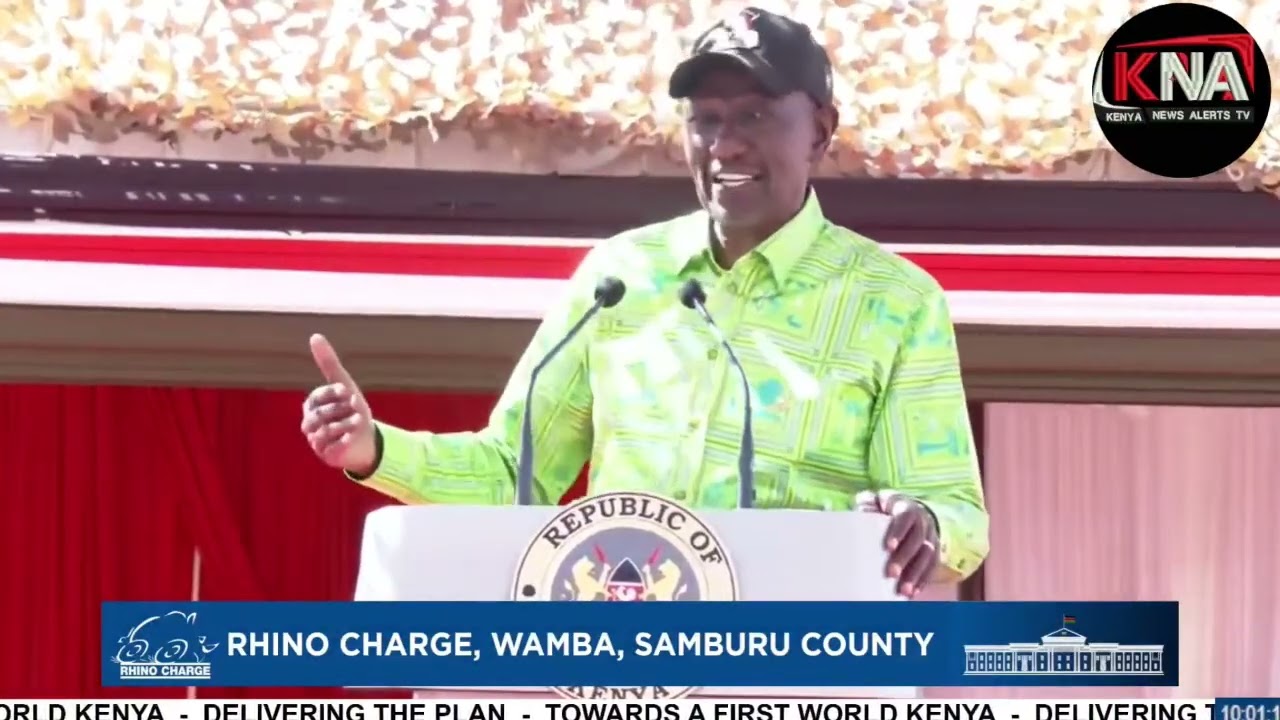 INCREDIBLE! LISTEN TO PRESIDENT STANNING REMARKS  AT THE RHINO CHARGE, WAMBA, SAMBURU COUNTY.