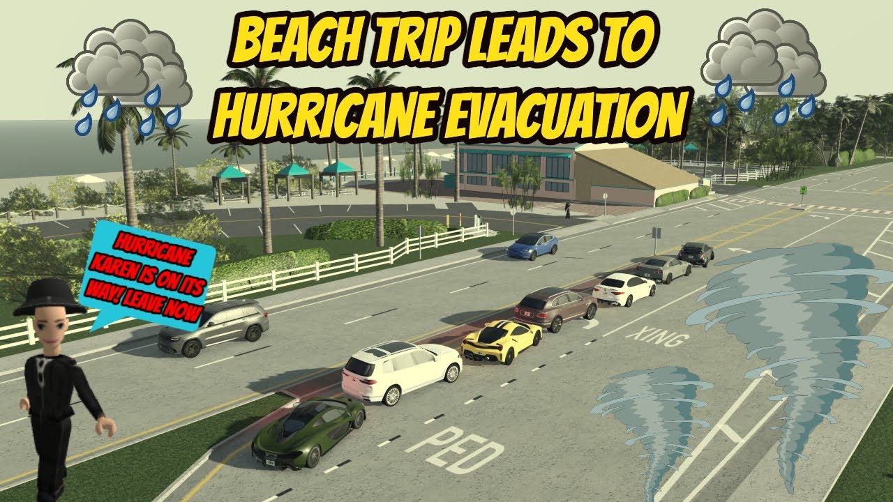 Southwest, Florida Roblox l Beach Day Hurricane Evacuation Rp *SCARY*