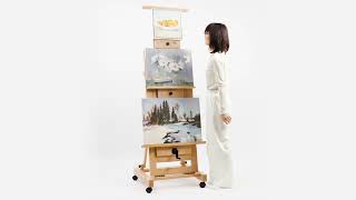 How to Use the PHOENIX 3-Canvas Crank Studio Easel | 30-Second Quick Demo