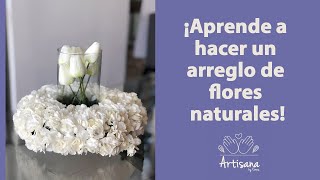 ¡Tu mesa quedará espectacular con esta dona de flores naturales!