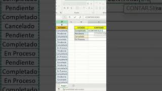 CONTAR.SI en Excel | Cuenta registros automáticamente