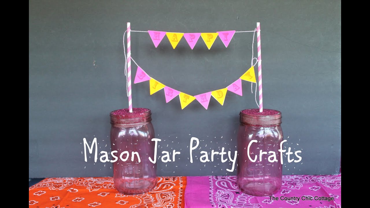 Mason Jar Craft Supply Organizer - Angie Holden The Country Chic