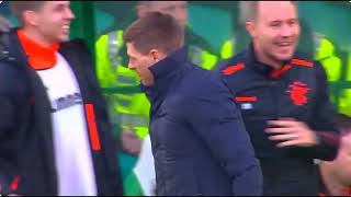 RYAN KENT GOAL &amp; CELEBRATION CETLIC V RANGERS OLD FIRM DERBY CELTIC PARK GLASGOW