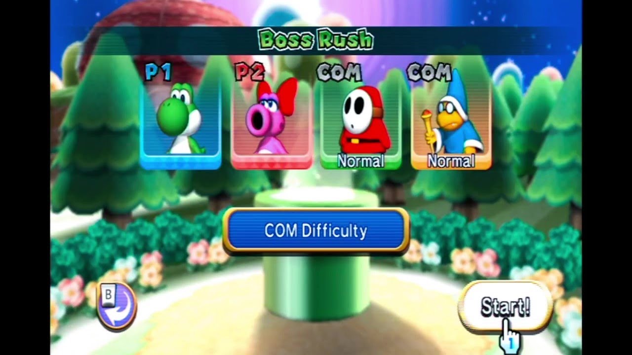 Mario Party 9 - Boss Rush - Yoshi vs Birdo vs Shy Guy vs Magikoopa