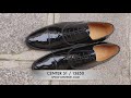 Video: Oxford shoe John Mendson 13850 black varnished leather