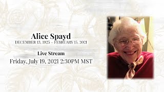 Alice Spayd Livestream