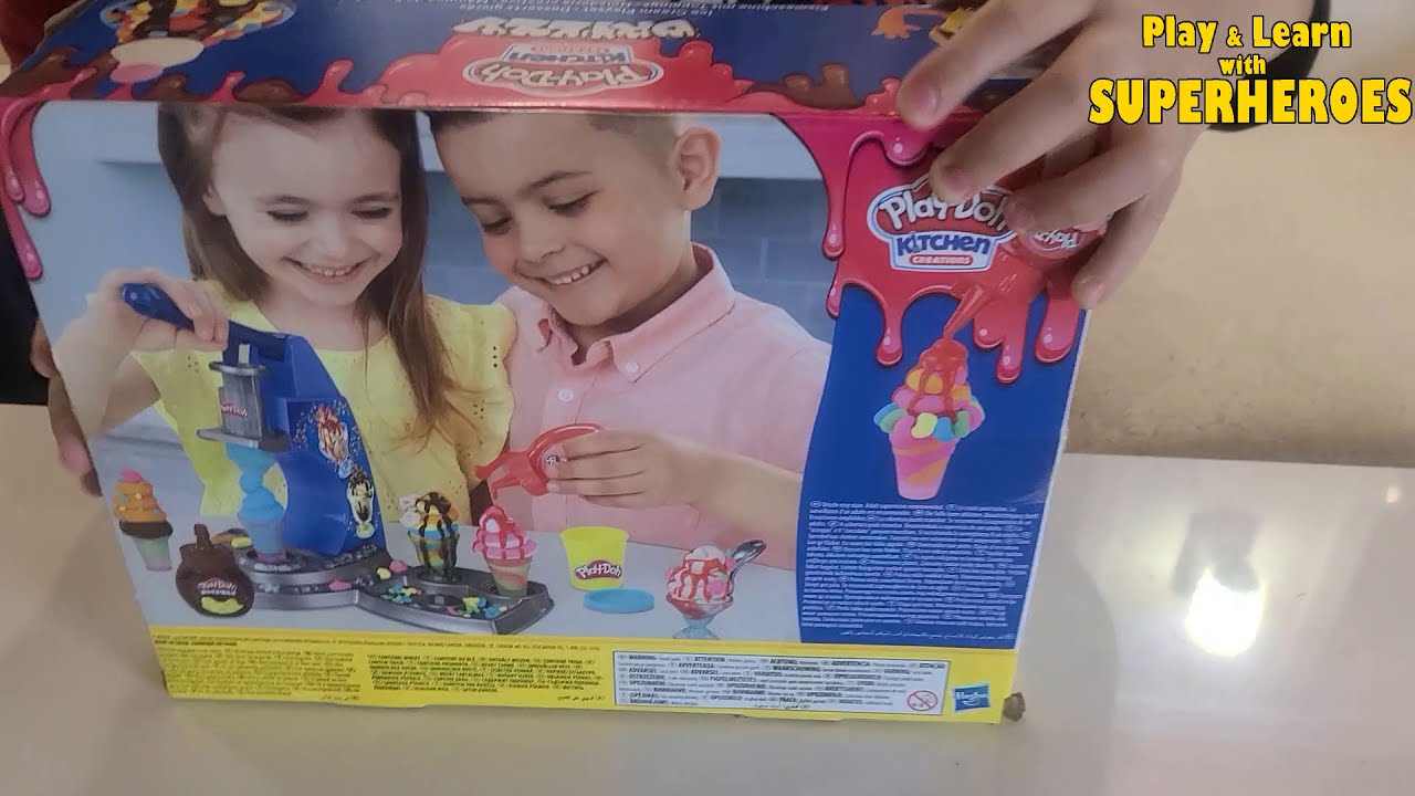 PlayDoh Kitchen Creations Drizzy Ice Cream Playset REVIEW YouTube