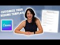 Canva Resume Design Tutorial: How To Customize Your Template