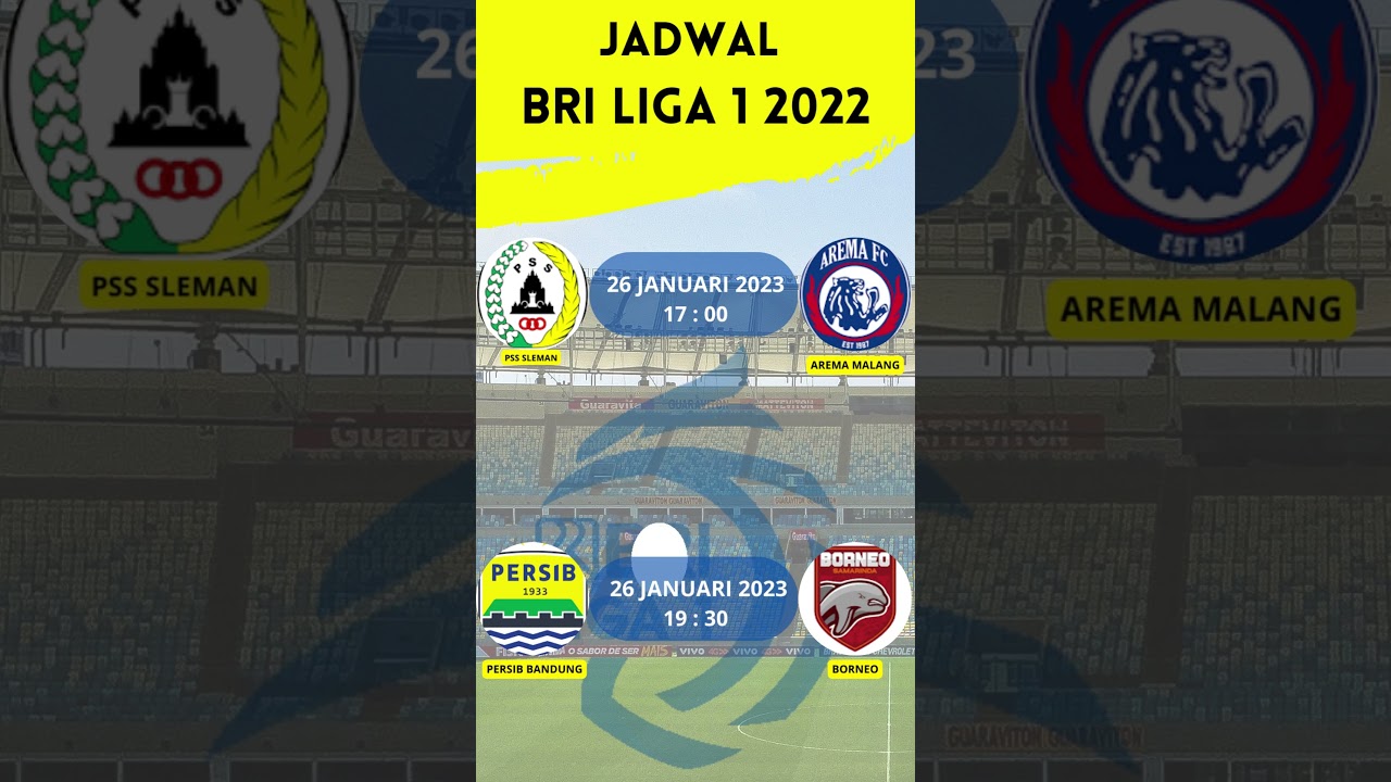 Jadwal Pertandingan Bri Liga1 2022 