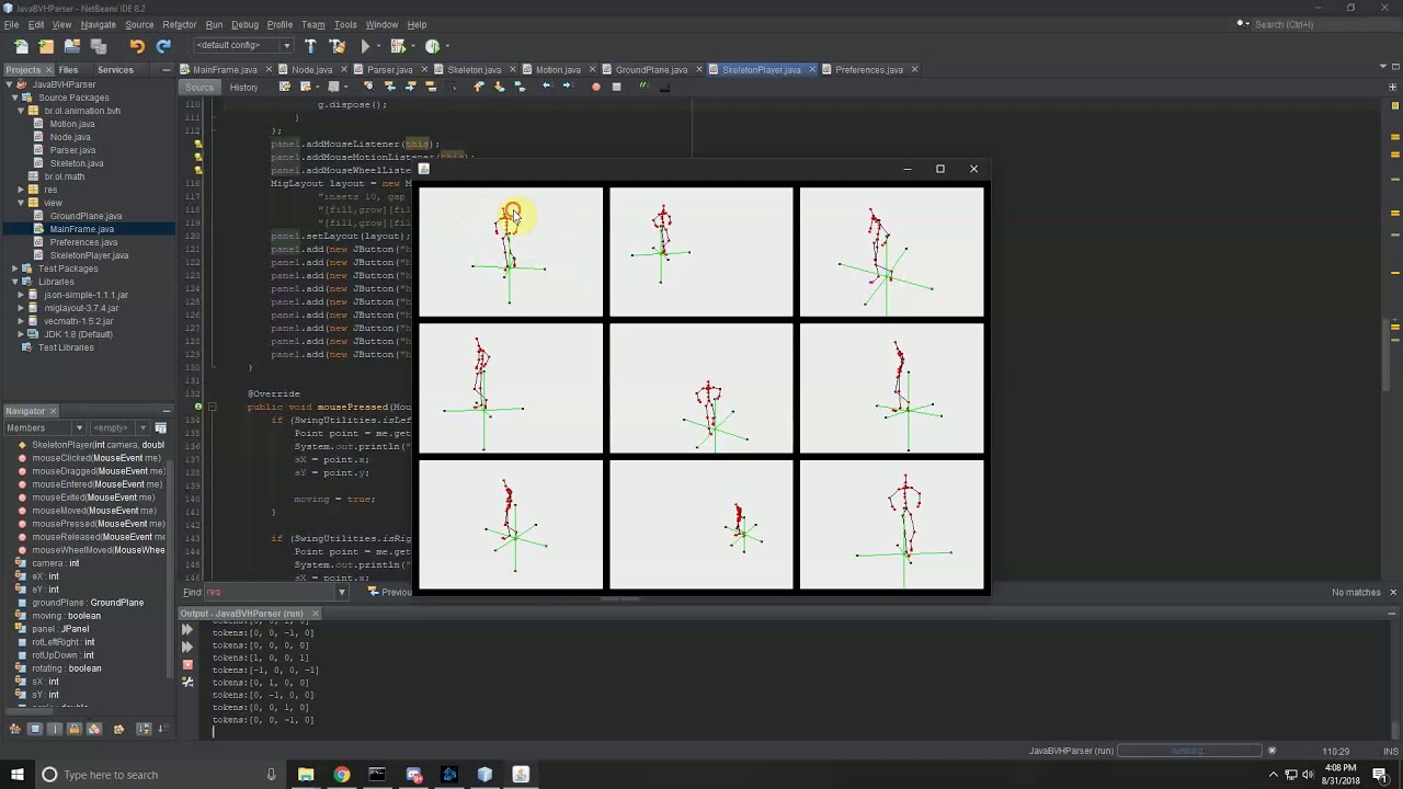 BVH Player 9 Gang JButton paintComponent Problem