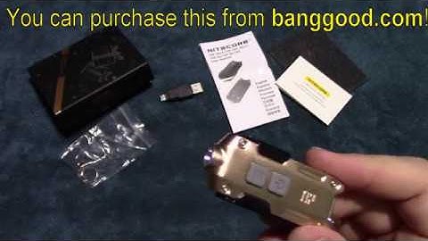 Nitecore TIP 2017 Key Chain Flashlight Review!