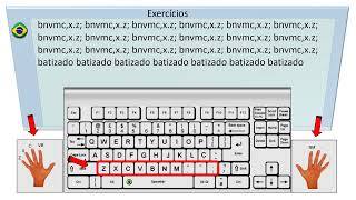 Curso de digitação Aula nº 29 BNVMC,X.Z; - 3 x 1. Português * Espanhol * Inglês