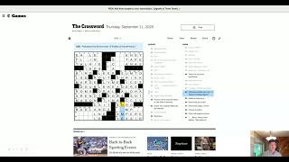 Thursday, September 11th - New York Times crossword puzzle solve