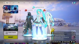 2 Miku player Fortnite Gameplay Reload Zero Build | 🔴Live Premiere