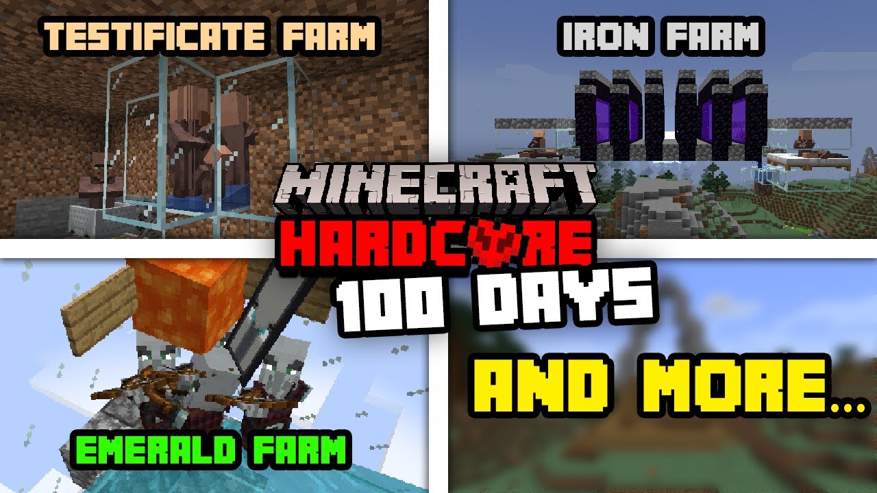 I Spent 100 Days in Minecraft Hardcore in 1.17! - YouTube
