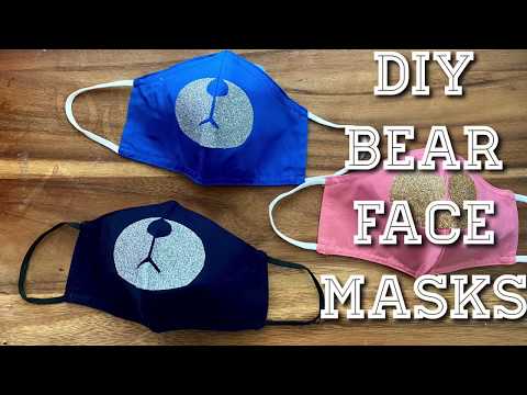 Diy Kids Bear Face Mask Tutorial Youtube - bear face mask roblox template