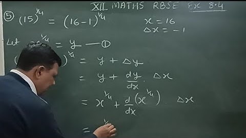 Application of Derivatives # class 12 # RBSE exercise 8.4 questions 5 & 6
