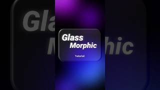 Glassmorphism Effect in Alight Motion 🔥 | Glass UI Tutorial #shorts