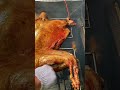 yummy food (Cutting old ham and Roasted whole sheep )
