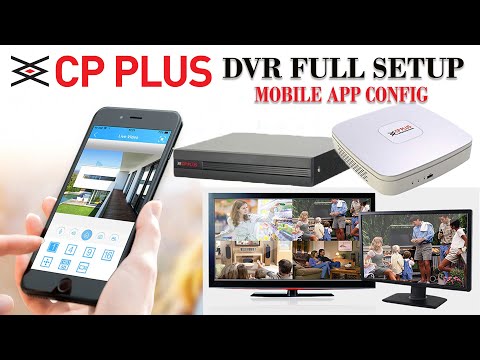 Cp plus dvr cctv step by step install , Hard Disk, BNC, DC & SMPS Connection,  Mobile App Config