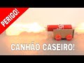 Como fazer um CANHÃO que atira de verdade (invenções simples e legais 44)