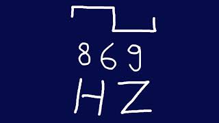 869 hz square