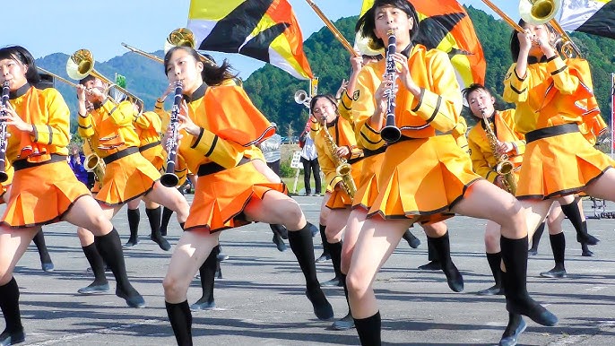 京都橘高校吹奏楽部　エロ 京都橘高校 Kyoto Tachibana SHS Band High school Wind Orchestra Marching band  drill② 大江山酒呑童子祭り [4K] - YouTube