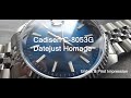 Cadisen Blue Dial C-8053G Datejust Homage Unbox