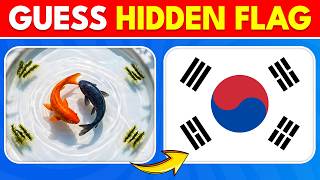 Guess the HIDDEN Flag by ILLUSION 🏳️🔍 | 30 Flag Illusion Test | Knowlio